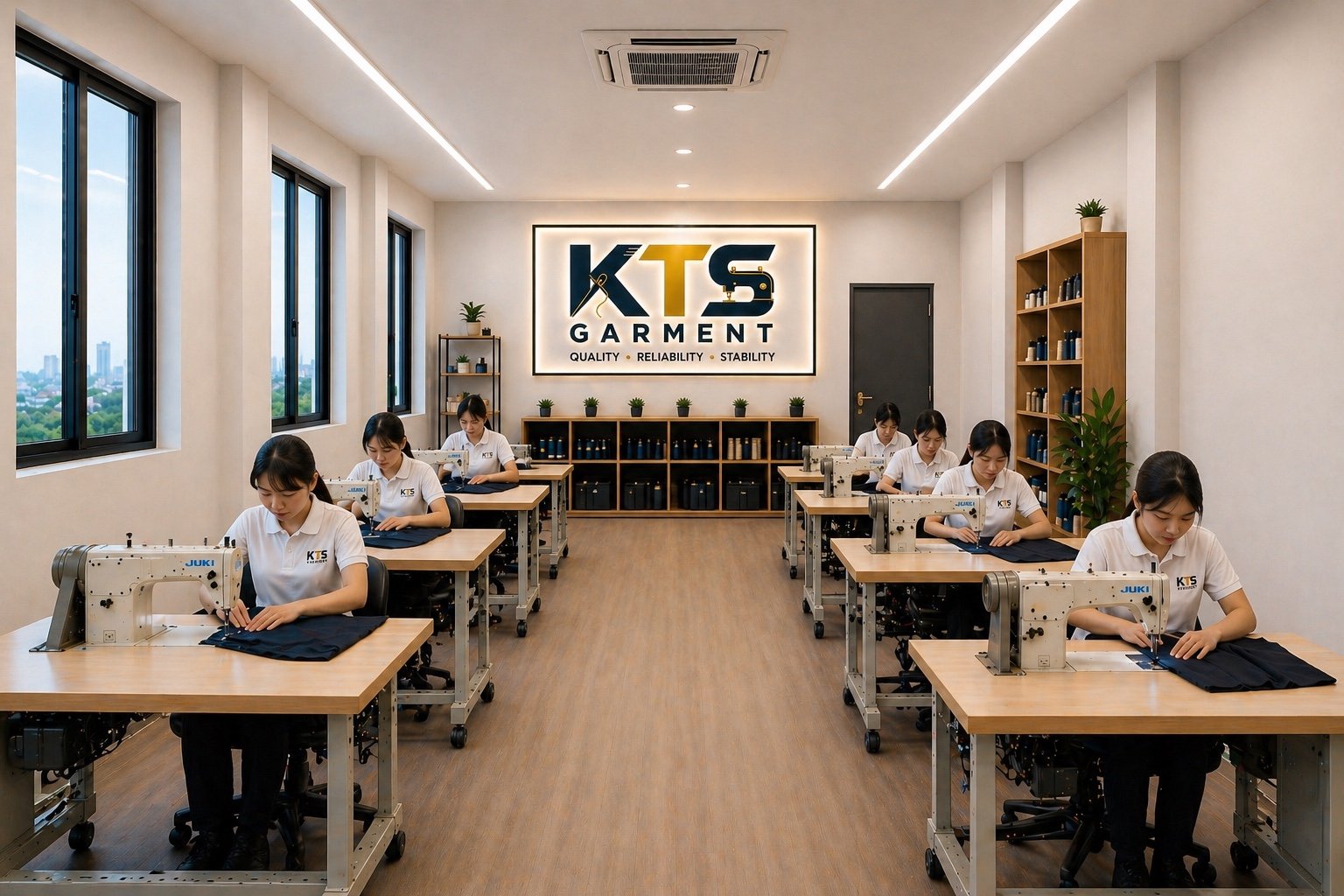 KTS GARMENT 縫製エリア